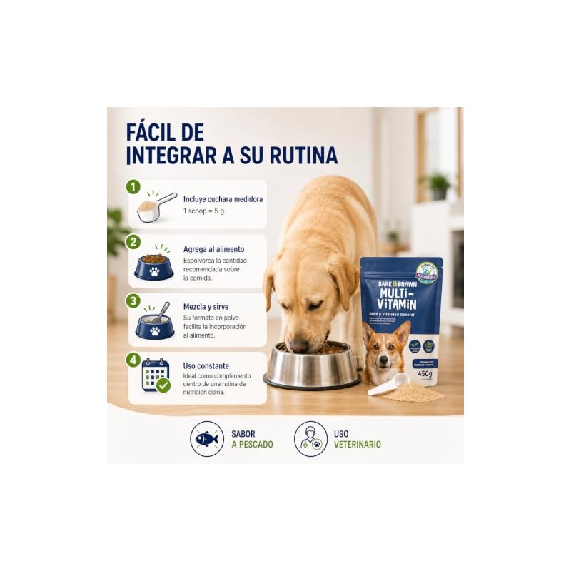 BARK & BRAWN Power Multivitamínico 450 g | Suplementos para