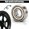LIQWEI 4 Pack 8 Inch Walker Wheels Replacement, Solid Wheelchair
