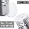 CUSINIUM 6oz Stainless Steel Salt Pepper Dredge Shakers - With