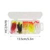 Fishing Soft Lures Set, 5.5cm Fishing Tackle 3.5g Jig Heads