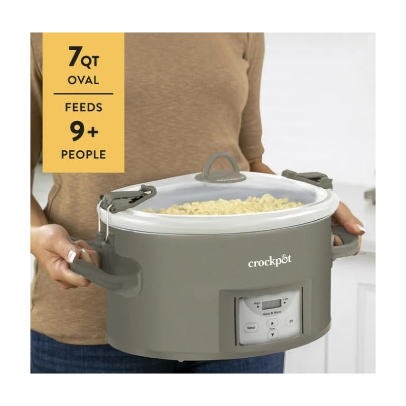 Crock-Pot Locking Lid 6qt Cook and Carry Programmable Slow Cooker