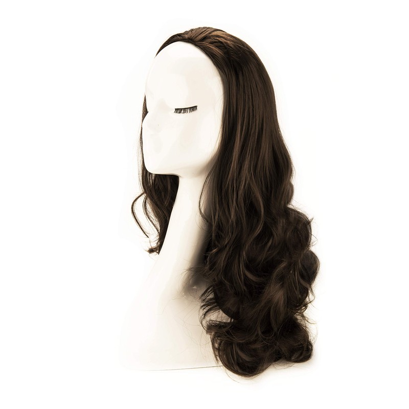 Bombshell Hair Extensions 3/4 Half Head Hair Piece 24 inches