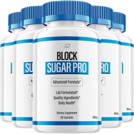 Block Sugar Pro (5 Pack) Block Sugar Pro Capsules – BlockSugarPro All Natural Glycogen Support