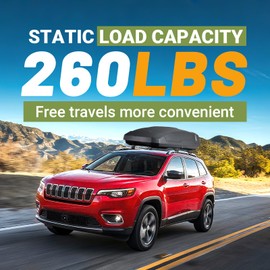 Roof Rack Cross Bars Compatible with Jeep Cherokee 2014-2023, 260lbs Heavy Duty Lockable Aluminum Roof Rails Crossbars Cargo Bars Canoe Rooftop Luggage