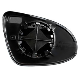 Driver Side Non-heated Mirror Glass w/backing plate, Toyota Camry, Corolla, Yaris, 4 5/8" x 6 7/8" x 7 15/16", Circular mount