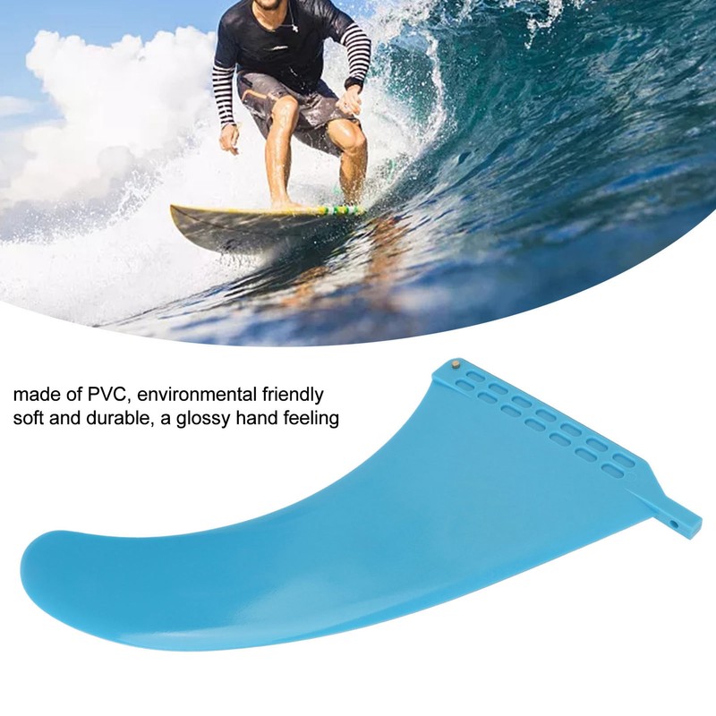 Surfboard Fin PVC 13.1in Blue Thruster Fin Surfing Board Accessories