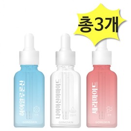 Gongskin Ampoule 3 Types Hyaluronic Acid Elasticity 30 Ceramide Barrier 30 Niacinamide Soothing Cica Ampoule 30ml x 1 each (3 in total) / 공스킨 앰플3종 하이알루론산탄력30세라마이드장벽30나이아신아마이드진정시카앰플 30ml x 각1개(총3개)