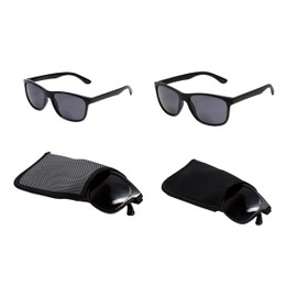 Calabria Noah 2 Pack BiFocal Reading Sunglasses +1.75 Matte/Gloss Black Men Women Panto Bi-Focal Sunnies Sun Glasses Readers