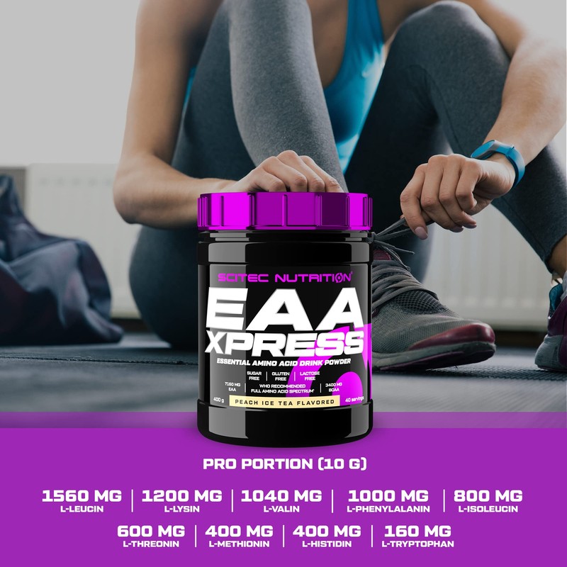 Scitec Nutrition EAA Xpress Flavored Essential Amino Acid Supplement Beverage