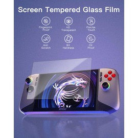 YAJOJO 3 pack Screen Protector for MSI Claw 8 AI+ A2VM Handheld Game Console, Clear, Flex Film, Case Friendly,for MSI Claw 8 AI+ A2VM,HD Clarity