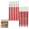 LUXSIN Single Colour Felt Tip Pens, RED, Fine Point, Pack