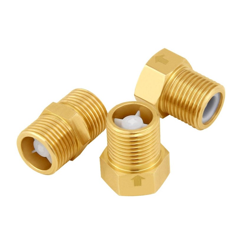 Hooshing Brass Check Valve 1/2" Male to 1/2" Male Thread