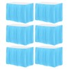 sourcing map 6 Pack Light Blue Plastic Table Skirts, 29