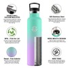 JAPORIA Borraccia Isolante 1L con Cannuccia, Bottiglia Acqua Acciaio Inox,