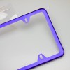 MotorVehicleParts 4Hole Slim Powder Coated Candy Purple Stainless Steel License