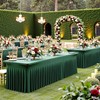 4 pk Hunter Green Spandex Tablecloth for 6 Foot Rectangle