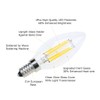 Lamsky E14 LED Filament Candle Shape Light Bulb,E14 European Base