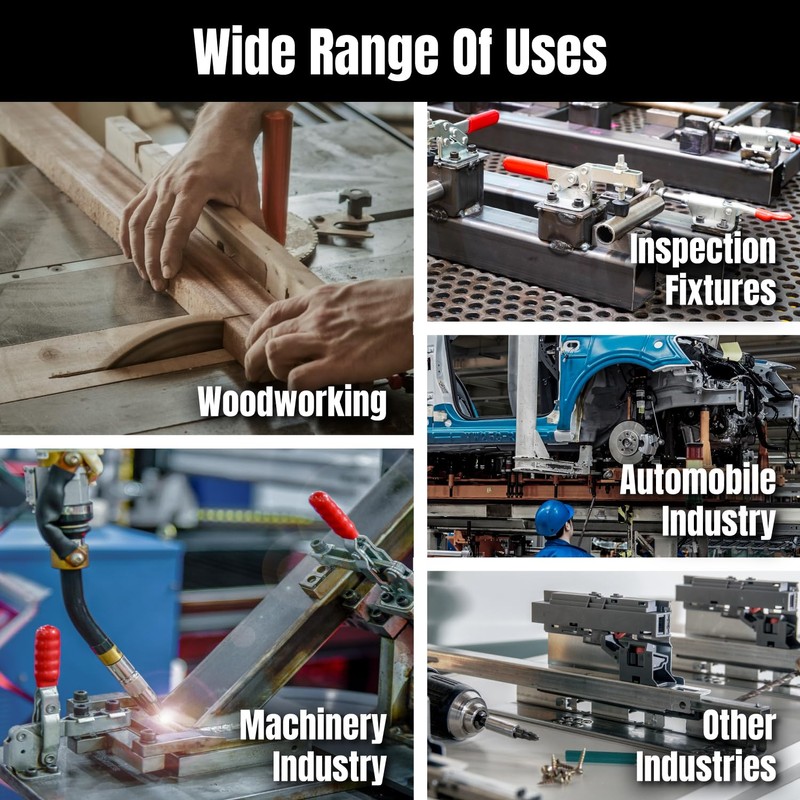 POWERTEC 2PK Toggle Clamp, 300lbs Holding Capacity, 302F Quick Release