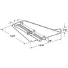 Prime-Line R 7260 Drawer Track Delta Guide, White Plastic (Single