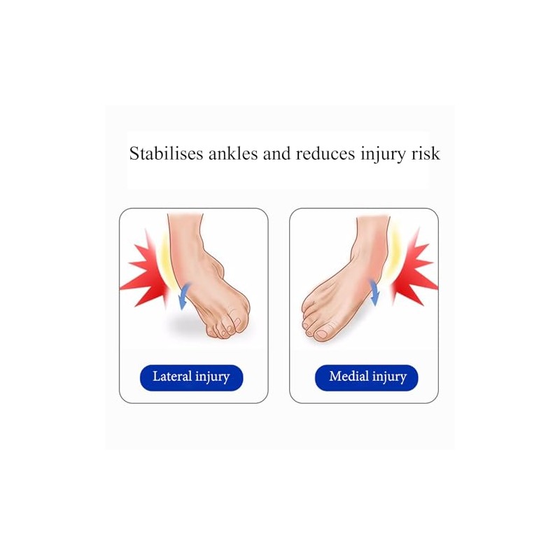 OhMill Achilles Tendon Support Brace Ankle Brace with 2 Metal