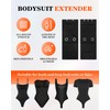 AHENCON Bodysuit Extender 2 Hooks Conversion 2 Snap Button, Shapewear
