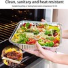 HOMESmith 10 Pack Aluminium Foil Trays with Lids Containers Strong