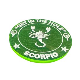 GreenLife Golf Marker, Constellation Fluorescent Marker, "Glows" for Easy Visibility on Cloudy or Rainy Days, Engraved Constellation Sign, Gift for Loved Ones, Great Competition Prize (Scorpio)