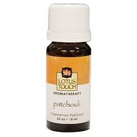 Patchouli Essential Oil by Lotus Touch, 10 ml Bottle - 100% Pure, Therapeutic Grade Single-Note Essential Oil for Aromatherapy - Sweet, Musky & Sensual Aroma - Soothing & Excellent for Dry Skin