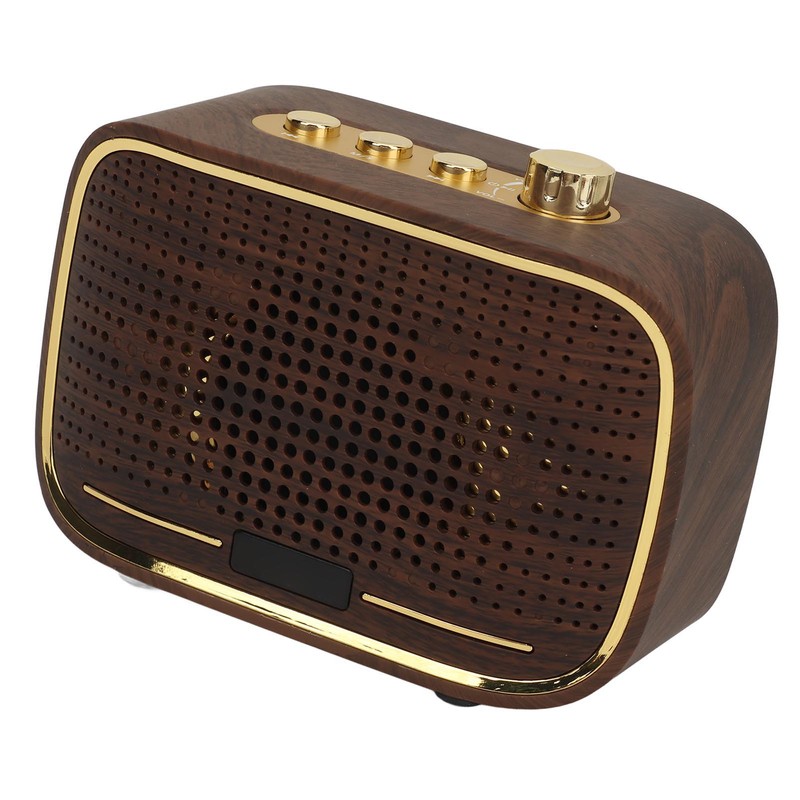 Retro Bluetooth Speaker 1500mah Clear Sound USB Port Mini Wireless