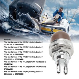 Outboard Primer Bulb Outboard Primer Bulb Metal Alloy + Nylon Outboard Motor Primer Bulb 858763 For Mariner 30 40 45 50 55 60 65 75 90 Outboard Motors