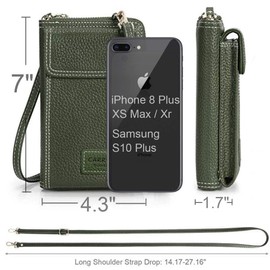 Valentoria Womens Crossbody Bag Cell phone Wallet Small Shoulder Purse Leather Card Handbag