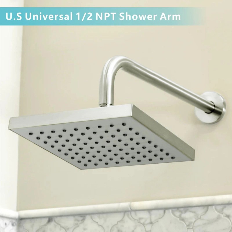 Nuodan Shower Arm with Flange, 24 Inches Wall Mount Replacement