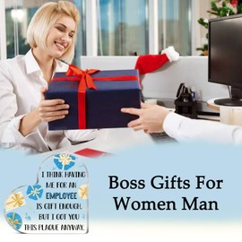 Funny Stocking Stuffers For Boss Boss Christmas Gifts For Women Men Boss Gifts For Women Man Acrylic Funny Plaque Heart Shaped Desk Decor Sign Boss Day Gifts Going Away Birthday Thanksgiving Gift