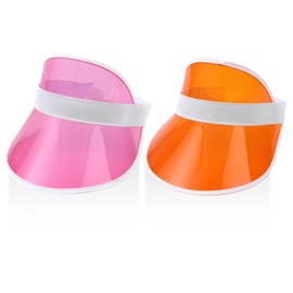 2 Pieces Of Plastic Sun Protection Hat, Retro Sun Protection Hat, Outdoor Sports Equipment, Sun Protection Supplies.