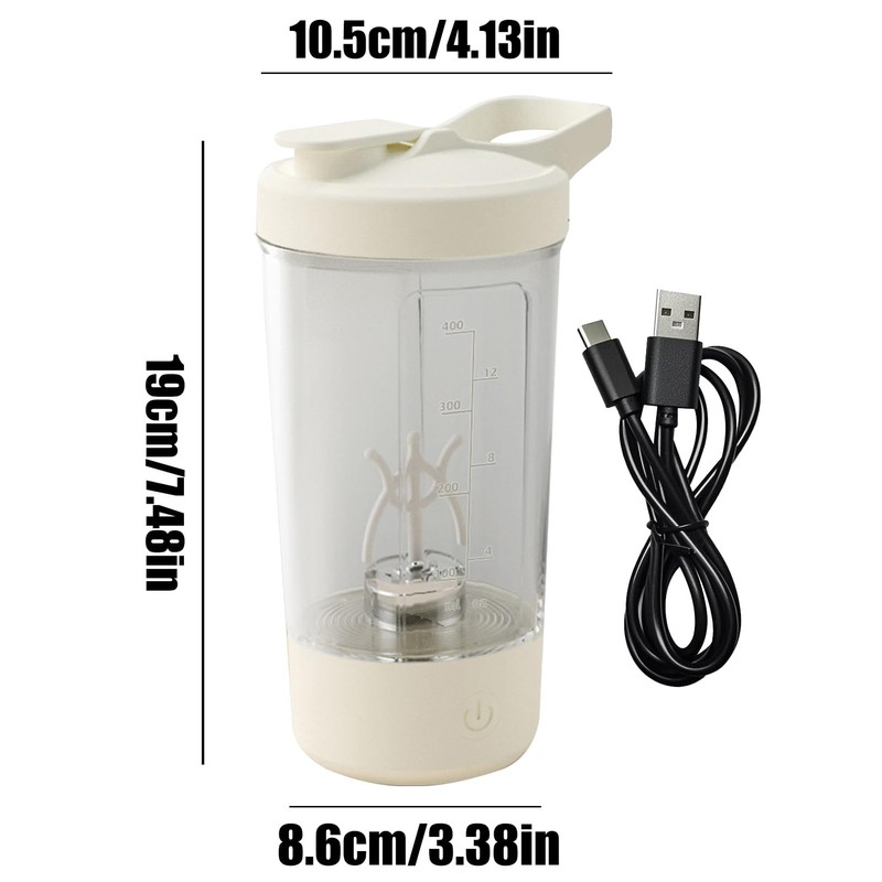 Protein Shaker Bottle - 450ml Leak-Proof Portable Blender | Travel