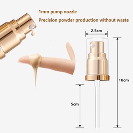 UgyDuky 1 Pack Foundation Pump Fit for Estee Lauder Double Wear Foundation | Gold Replacement Pump for DW Makeup Bottle(Upgrated)