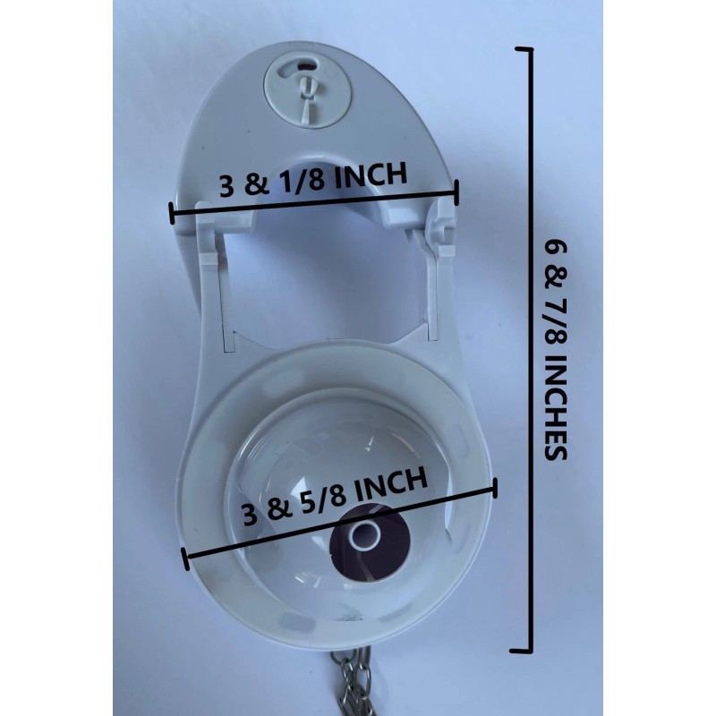 NuFlush 3 Inch Toilet Flapper, Counter-Balanc