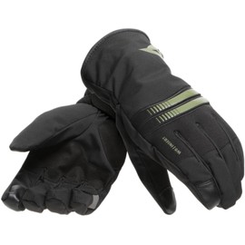 Dainese Plaza 3 D-Dry Gloves, Motorcycle Gloves, Winter, Waterproof, Men, Black/Bronze-Green, XS