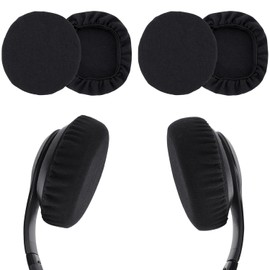 2 Pairs Headphone Earpad Covers, Headphone Sweat Covers, Washable and Stretchable Ear Pads for Gym Libraries, Studying Gaming (9-11 cm)