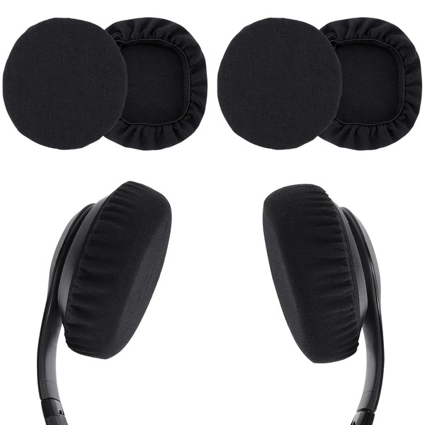 2 Pairs Headphone Earpad Covers, Headphone Sweat Covers, Washable and