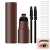 Eyebrow Stamp Stencil Kit, Waterproof Eye Brow Stamp Powder and