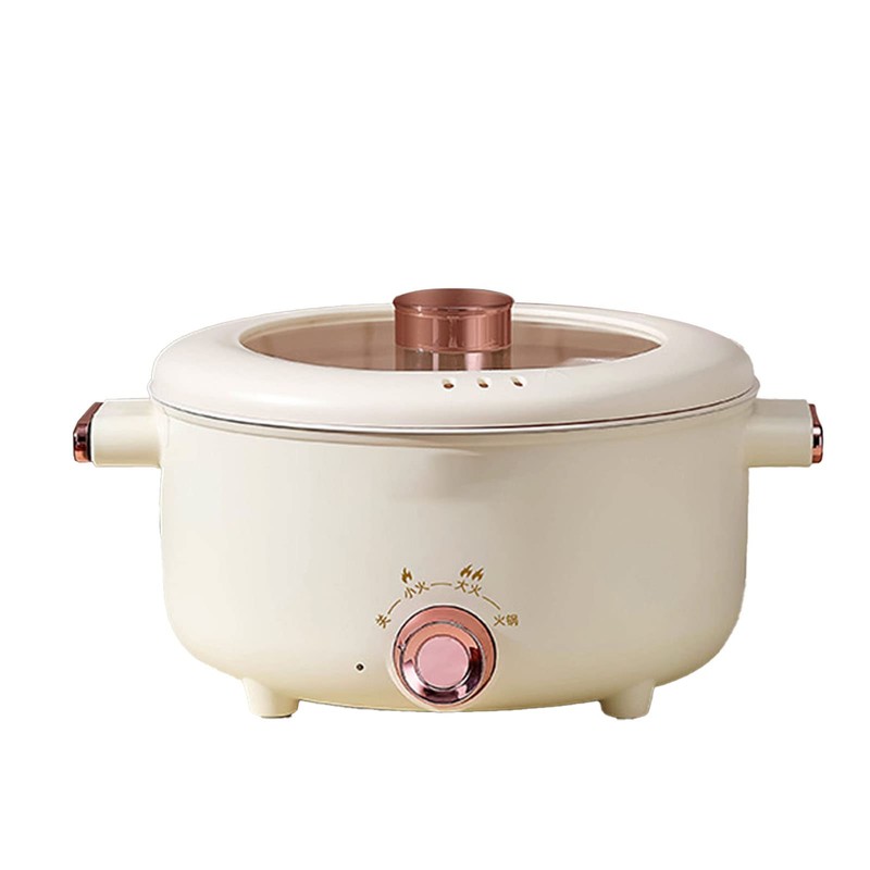 Fdit Electric Cooking Pot, Antisticking Multi Function 3 Temp Modes