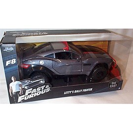 Jada FAST & FURI0US 8 F8 dark grey letty's rally fighter car 1:24 scale diecast model
