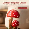 Ceramic Airtight Cookie Jar with Lid Mushroom Candy Canister Relief