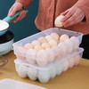 Neadas Clear Plastic 18 Egg Holder with Lid, Egg Tray