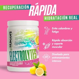 Human's Health Science Lab Suplemento de Electrolitos en Polvo 480 g, Hidratación Rápida y Recuperación Muscular, con Sodio, Potasio, Magnesio, Calcio