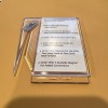 Blank Business Card Letter Opener-No Imprint All Clear As Seen