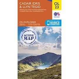 Cadair Idris & Llyn Tegid Map | Weatherproof | Snowdonia National Park | Ordnance Survey | OS Explorer Active Map OL23 | Wales | Walks | Hiking | Maps | Adventure
