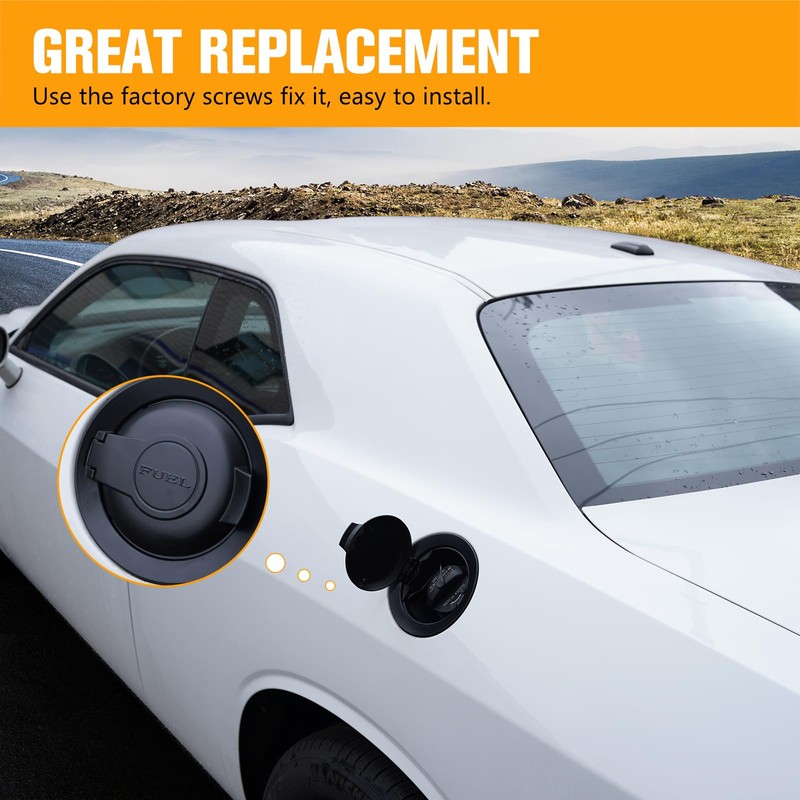 HAKA TOUGH Gas Cap for Dodge Challenger 2008-2023,Car Fuel Tank