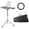 Mr.Power Glockenspiel Kit 32 Notes with Practice Pad, Mallets, Sticks and Bag